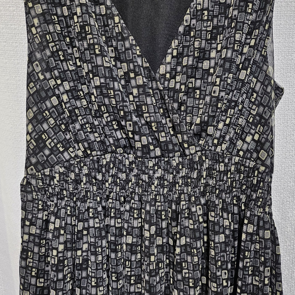 Motherhood Maternity Geometric Popover Babydoll Whimsigoth Fairy Dress Size S - Picture 8 of 12